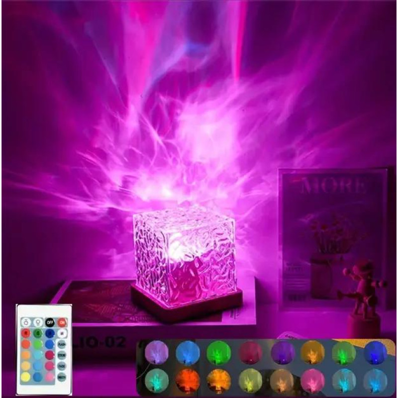 Ночник-куб RGB NK-22 с 16 цветами и пультом, питание от USB