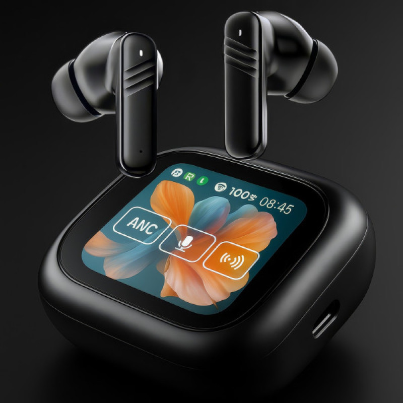 Бездротові навушники LX-10 TWS Earbuds з LED дисплеєм, Bluetooth 5.4, ANC+ENC, 320 mAh