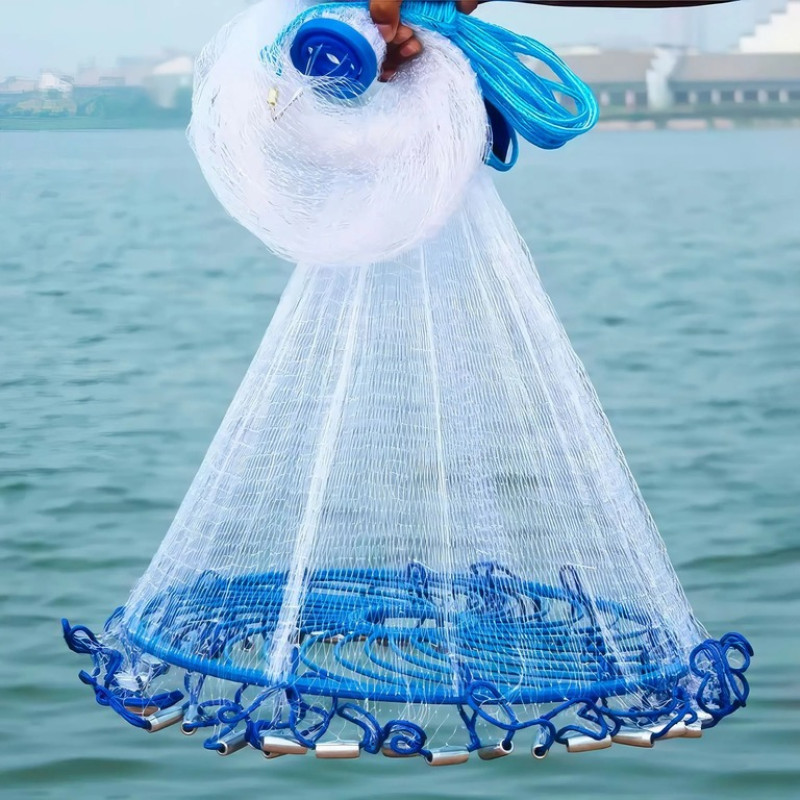 Кастинговая сеть парашют для рыбака из лески 4 м