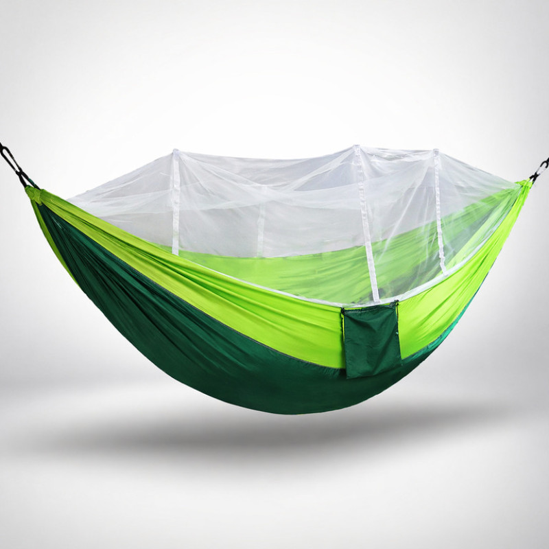 Подвесной гамак с москитной сеткой HIeha 263×135 см нейлоновый