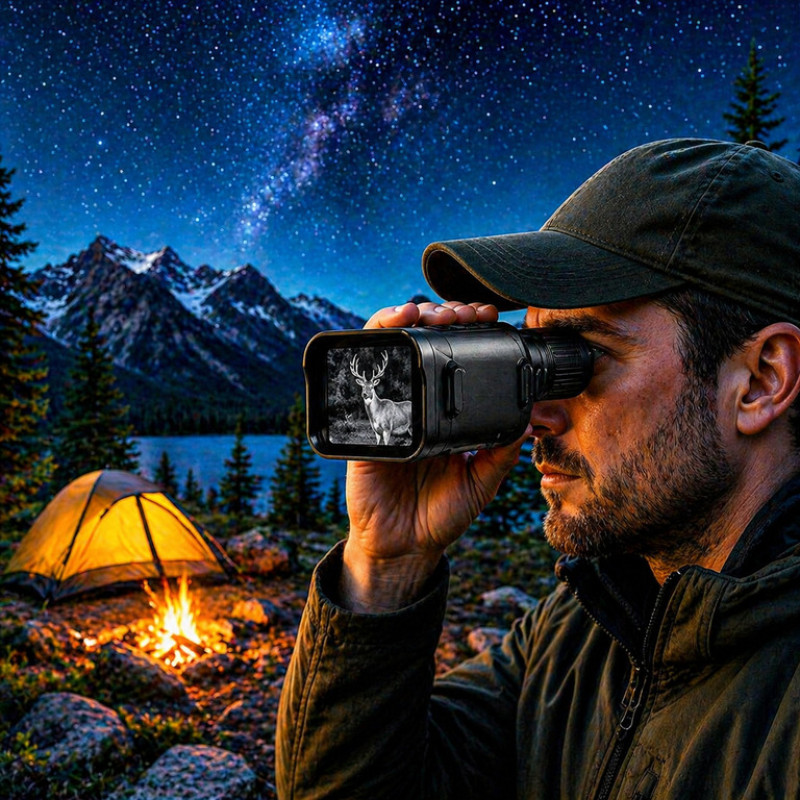 Цифровий монокуляр нічного бачення з ІЧ підсвіткою та 16× зумом