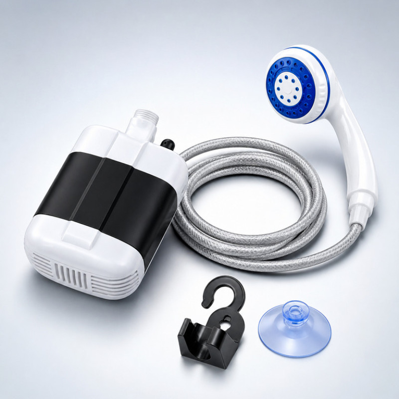 Портативный душ аккумуляторный 2200 мАч USB для кемпинга с шлангом