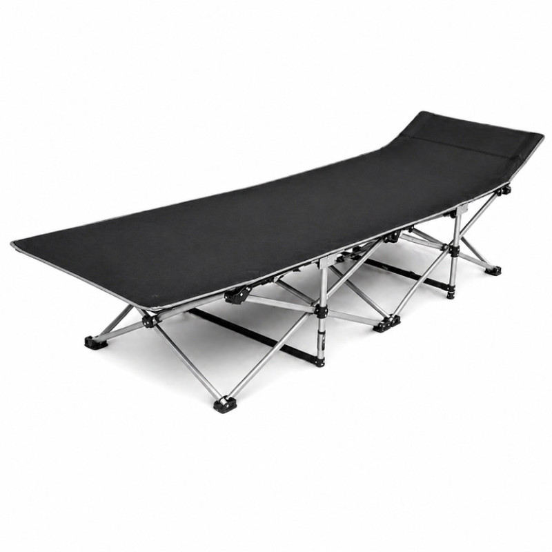 Розкладне ліжко туристичне 190×68×36 см складне з ніжками шезлонг кемпінговий