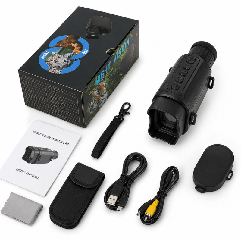 Цифровий монокуляр нічного бачення з ІЧ підсвіткою та 16× зумом