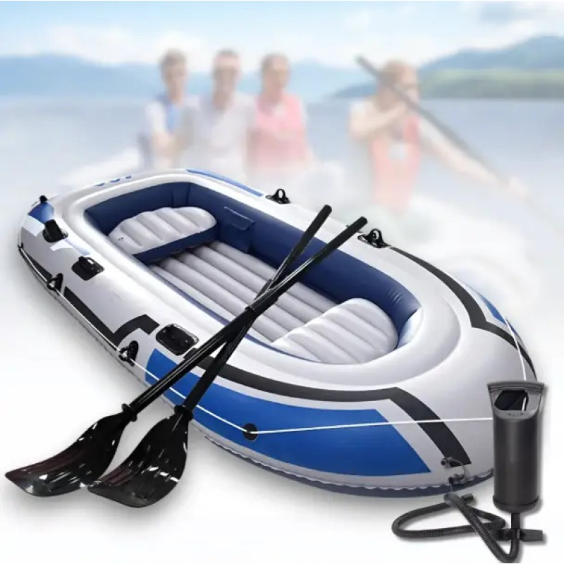Надувная лодка JR-2400 (3 места) — ПВХ лодка для рыбалки и отдыха 264×145×41 см