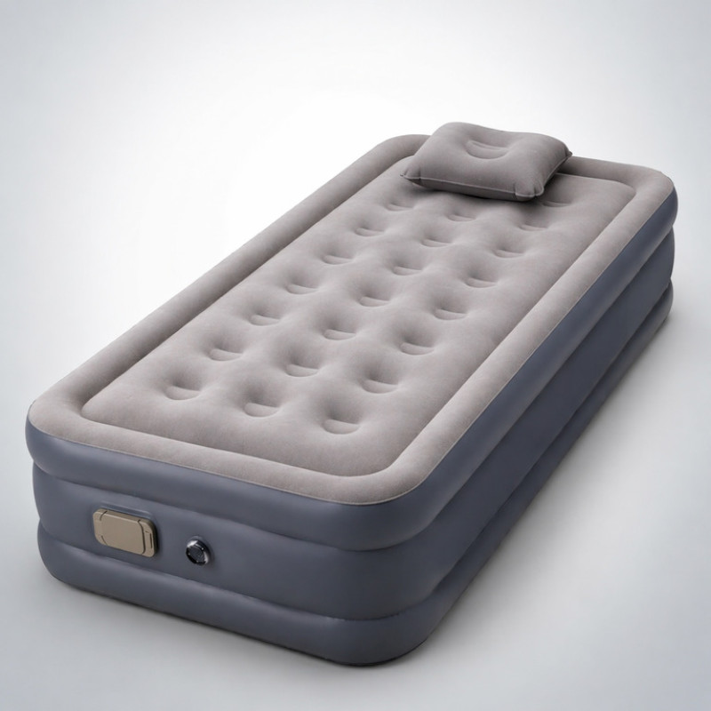 Надувний одномісний матрац 190×100×40 см з насосом