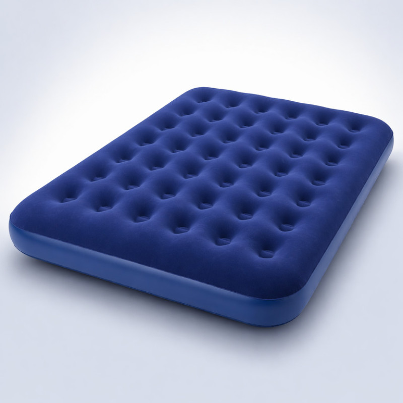 Надувний двоспальний матрац 203×152×22 см з насосом
