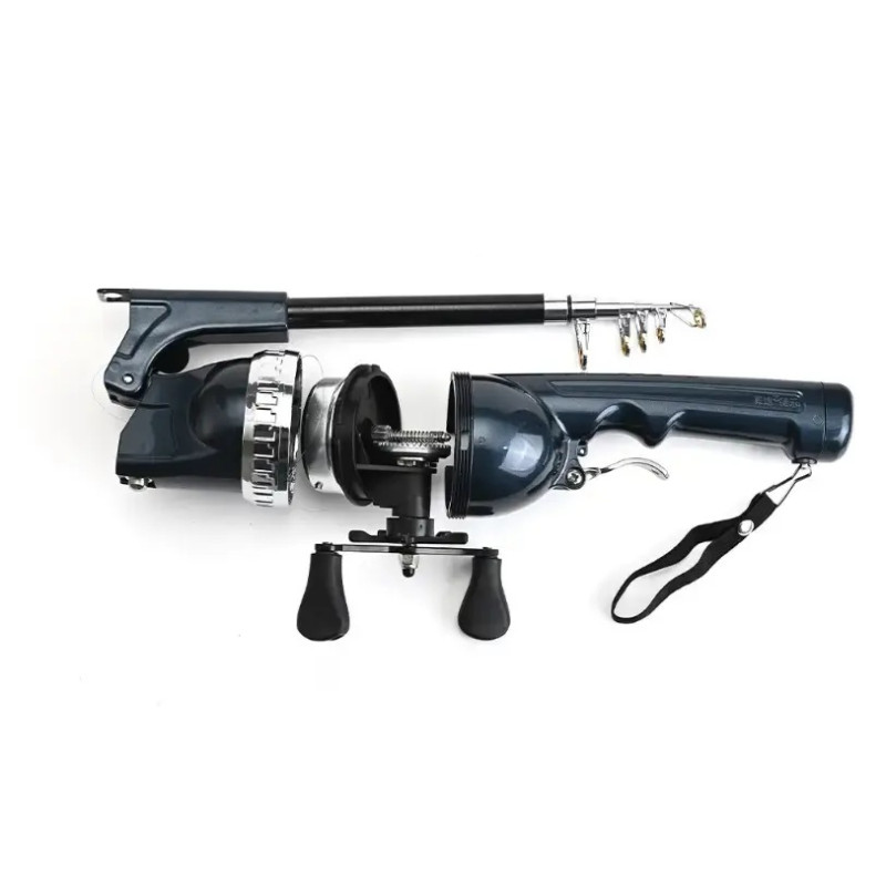 Міні спінінг складний телескопічний з котушкою — компактна удочка для риболовлі