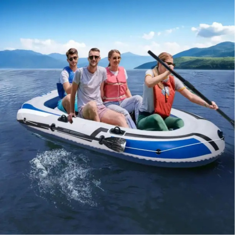 Надувная лодка JR-2400 (3 места) — ПВХ лодка для рыбалки и отдыха 264×145×41 см