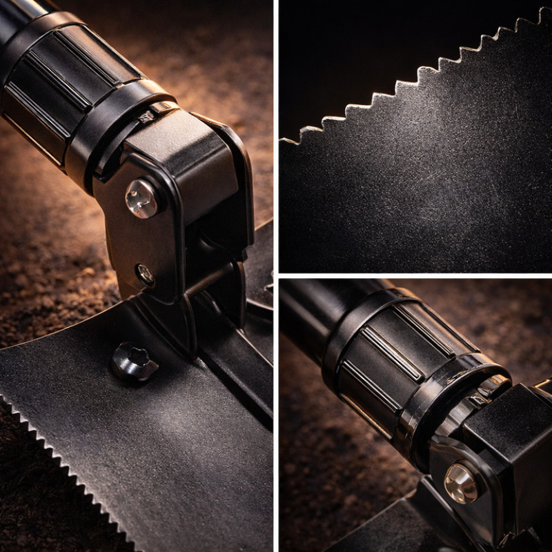 Лопата саперна складна 57 см INTERTOOL AT-0133