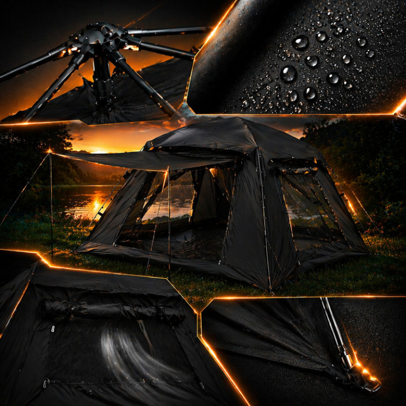 Палатка туристическая 210×210×145 см 2–6 местная