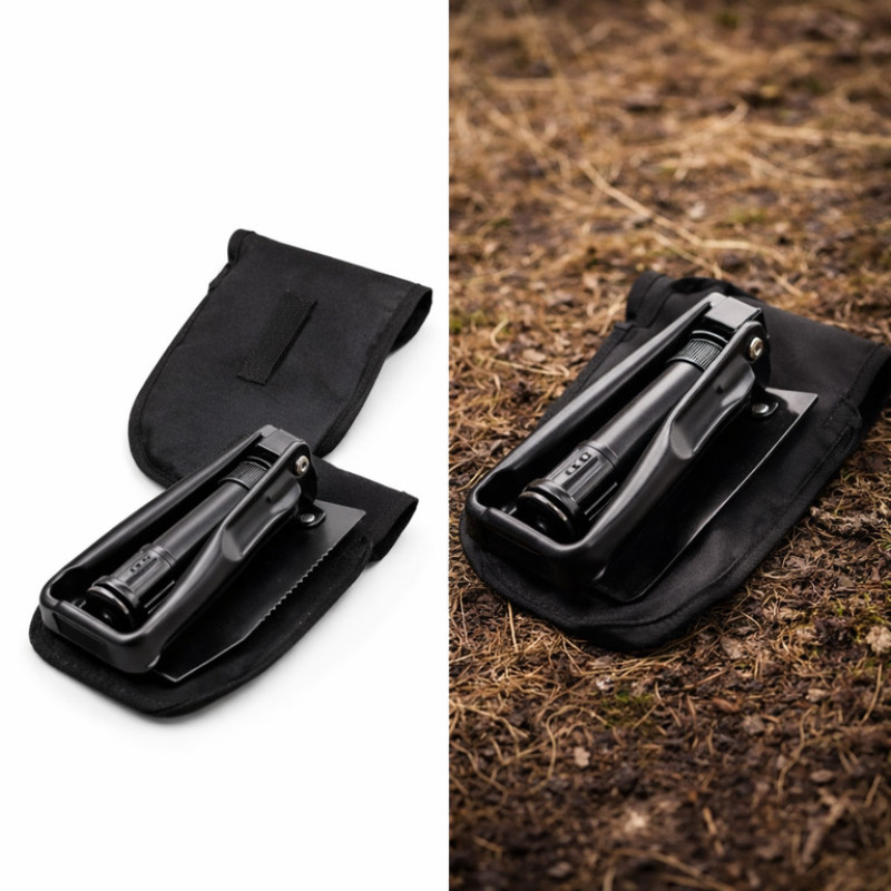 Лопата саперна складна 57 см INTERTOOL AT-0133