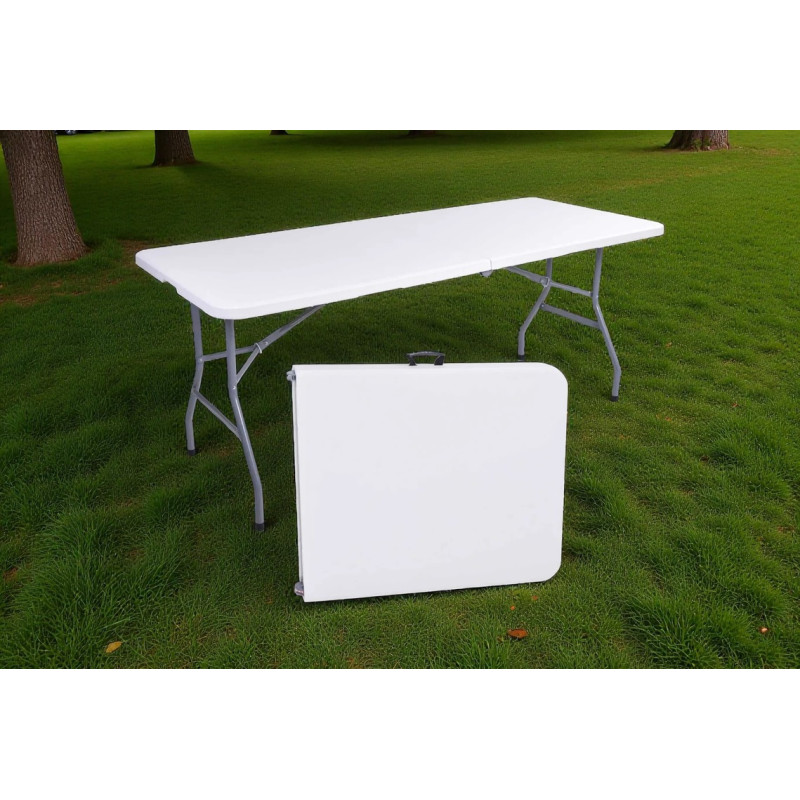 Складной стол польский Aidesen Picnic Table 180×74 см – удобный стол-чемодан для пикника, дачи и кемпинга