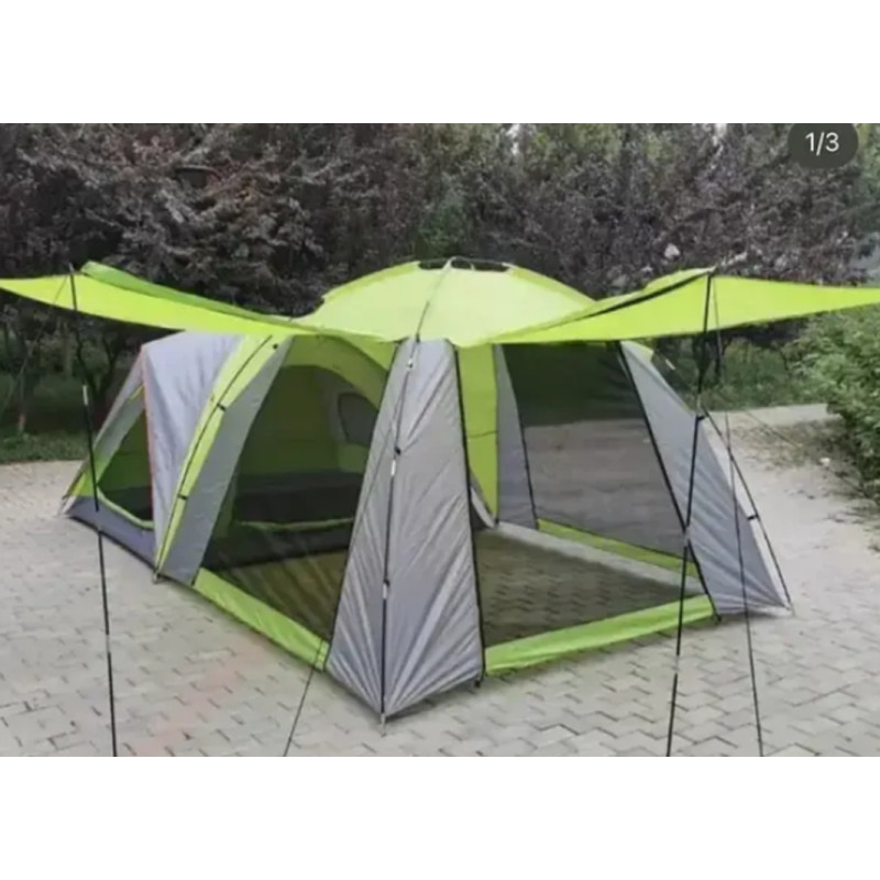 Палатка туристическая 6042 на 4 человека с навесом, тамбуром и москитной сеткой