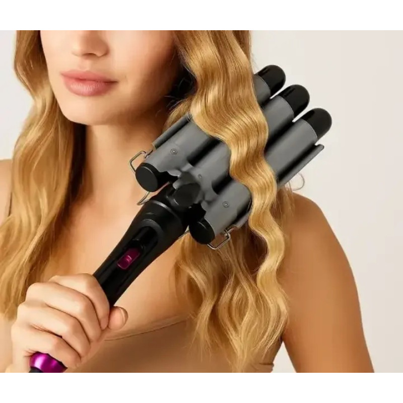 Плойка для завивки волос Domotec MS-481B с тройным нагревом