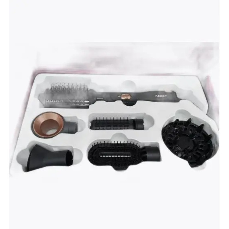Фен для волос KEMEY 6в1 CFJ-KM-9205 с насадками