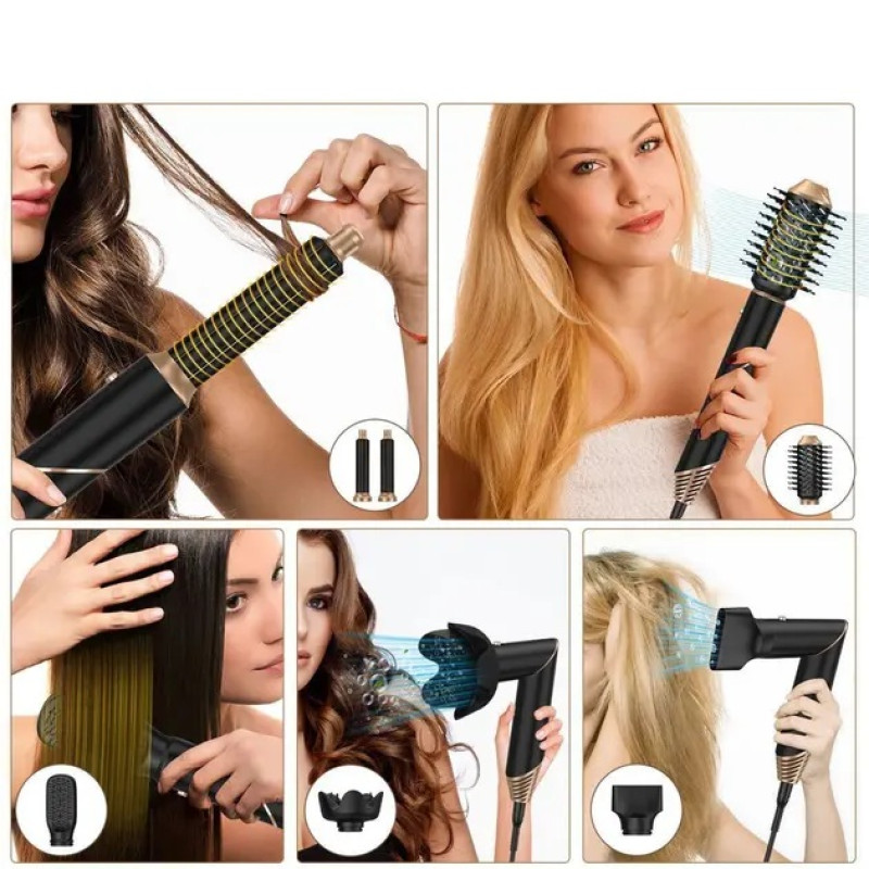 Багатофункціональний стайлер для волосся Hot Air Styler 6в1