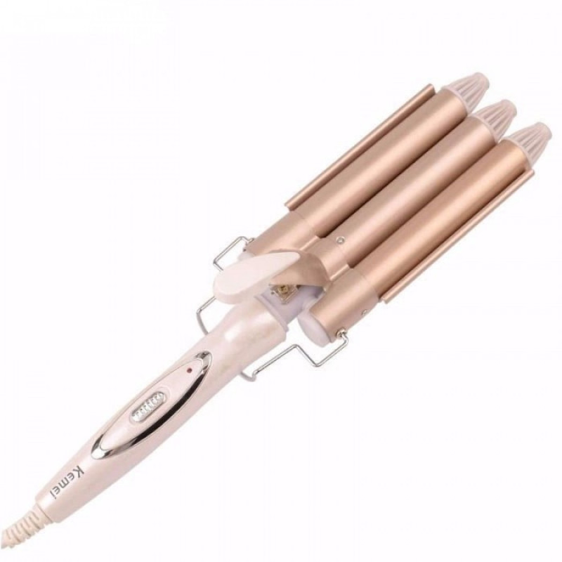 Тройная плойка Geemy GM-1988 с керамическим покрытием 25 мм, 2 температурных режима