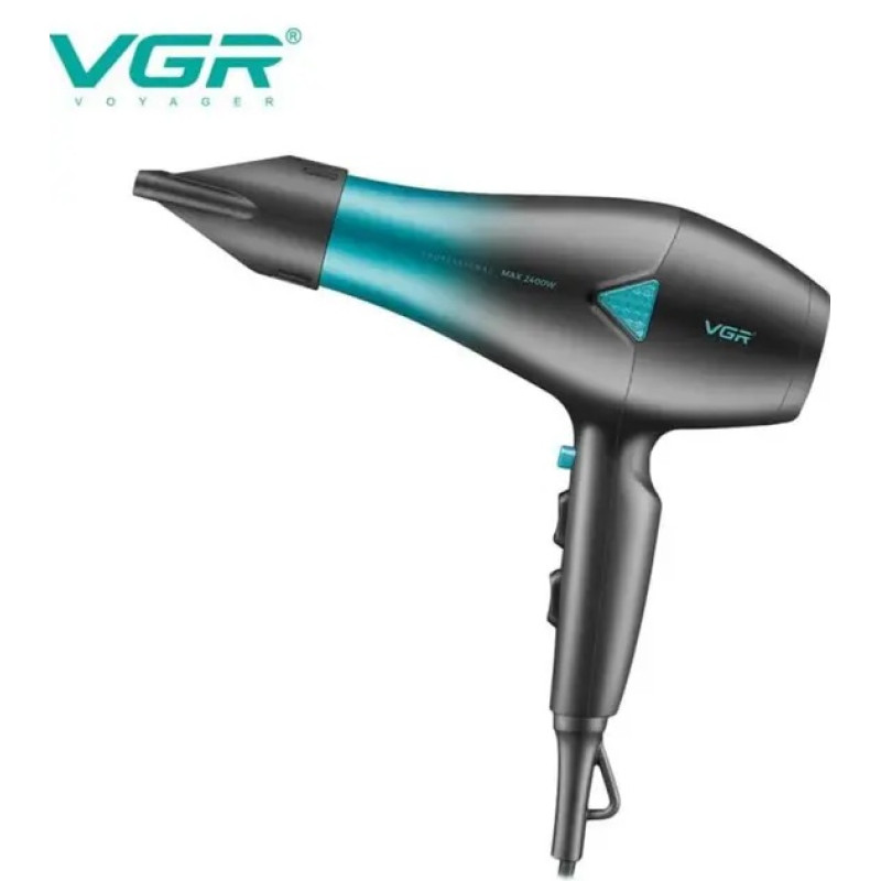 Профессиональный мощный фен для волос VGR V-455 с холодным и горячим воздухом 2400 Вт