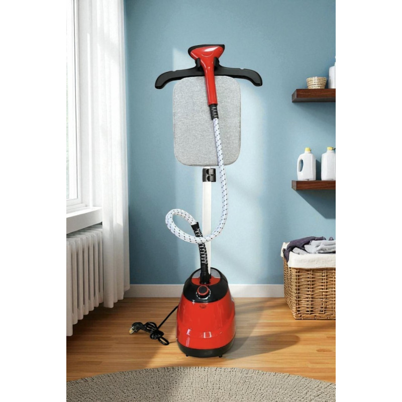 Відпарювач вертикальний для одягу Garment Steamer 2000W Червоний – паровий прас для всіх типів тканини