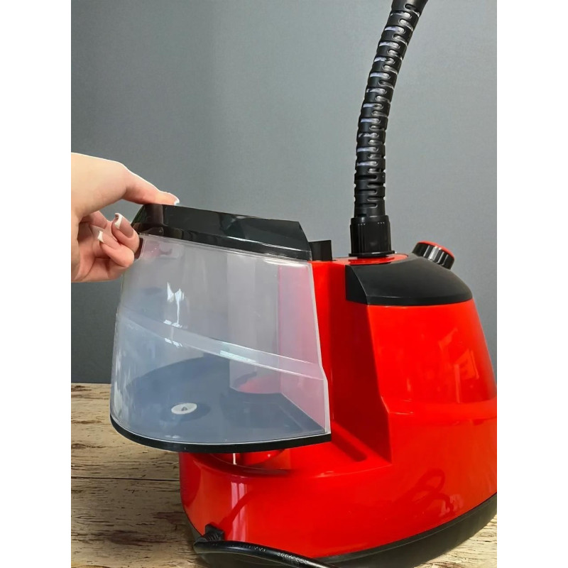 Відпарювач вертикальний для одягу Garment Steamer 2000W Червоний – паровий прас для всіх типів тканини