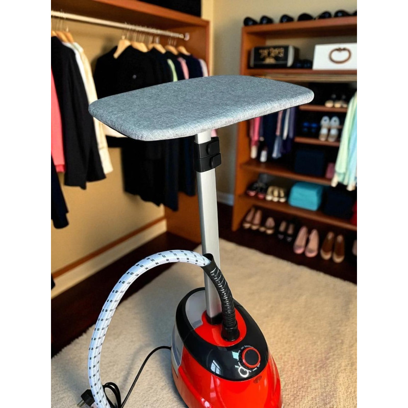 Відпарювач вертикальний для одягу Garment Steamer 2000W Червоний – паровий прас для всіх типів тканини